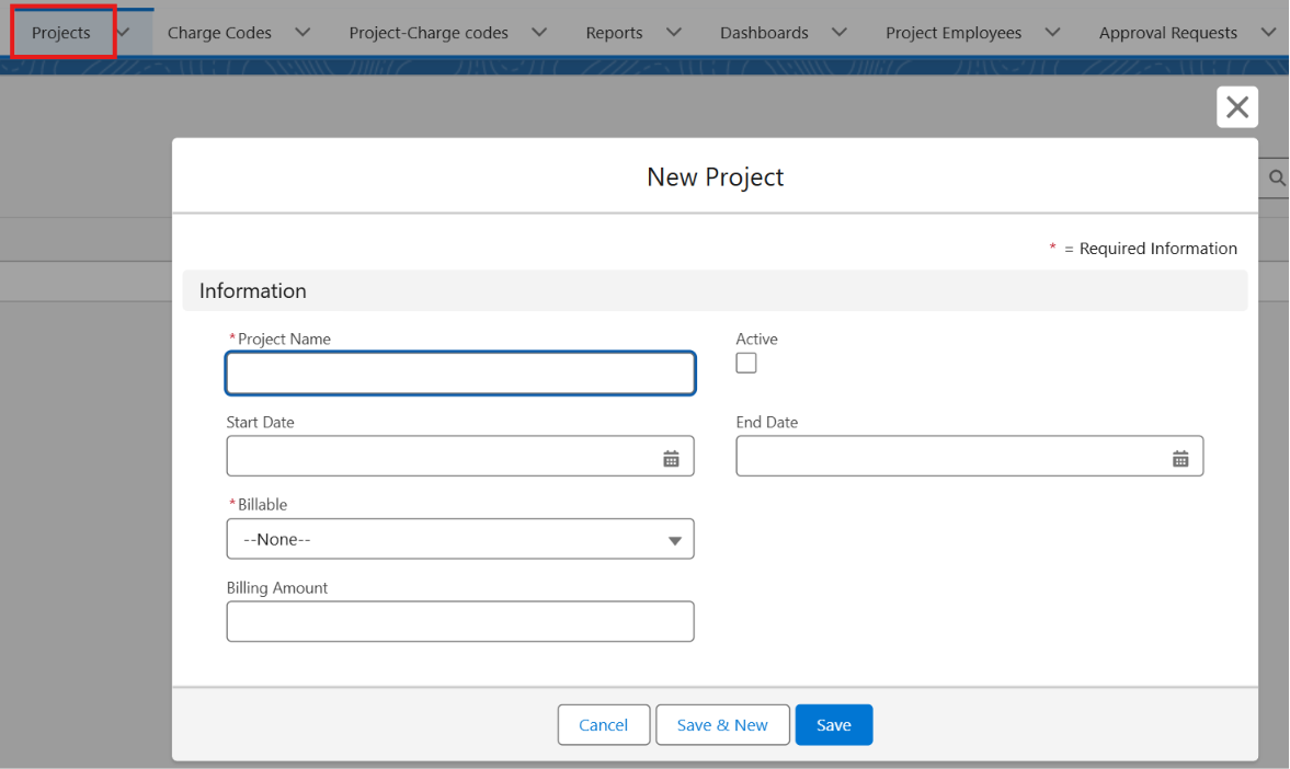 Project & Billing Management