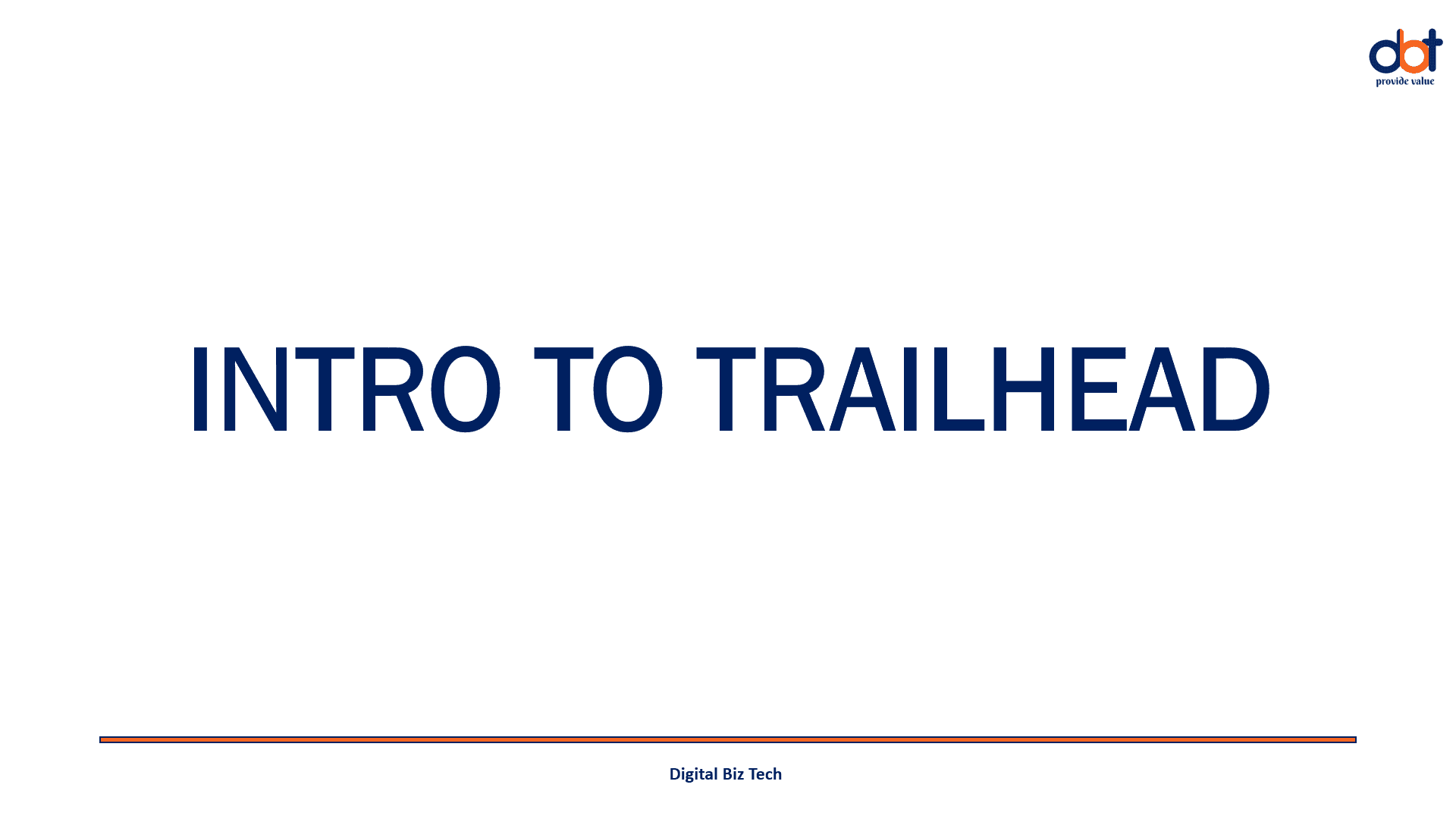 Intro to Trailhead