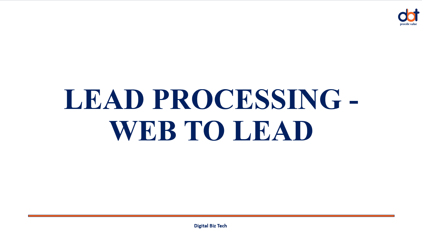 Web-to-Lead